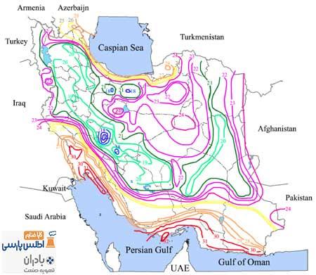 دانلود نقشه همدمای استان آذربایجان غربی