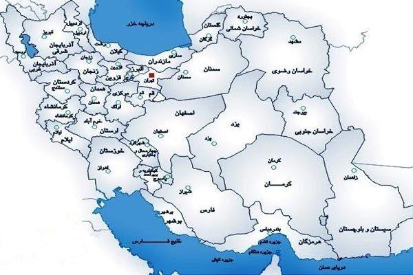 دانلود شیپ فایل مرز استان کردستان