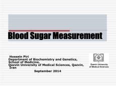 پاورپوینت هیپرگلیسمی      Blood Sugar Measurement