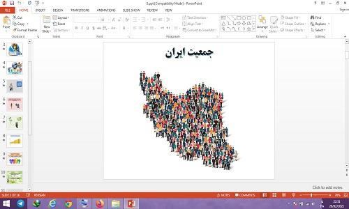 دانلود پاورپوینت جمعیت ایران درس 5 مطالعات اجتماعی پایه پنجم