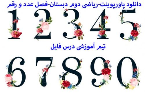 پاورپوینت فصل اول ریاضی دوم دبستان(عدد و رقم)