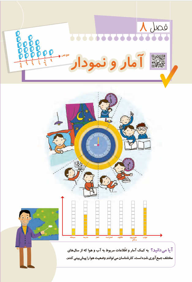 ریاضی دوم دبستان (دوم ابتدایی) - فصل 8 - آمار و نمودار