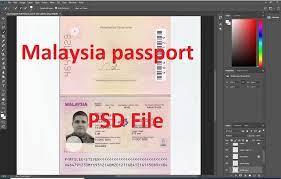 دانلود فایل لایه باز پاسپورت مالزی