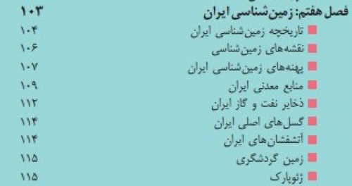 پاورپوینت فصل هفتم زمین شناسی پایه یازدهم(زمین شناسی ایران)