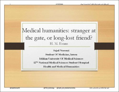  اسلایدهای المپیاد دانشجویان پزشکی حیطه مطالعات بین رشته ای دوره دوازدهم: مقاله چهارم