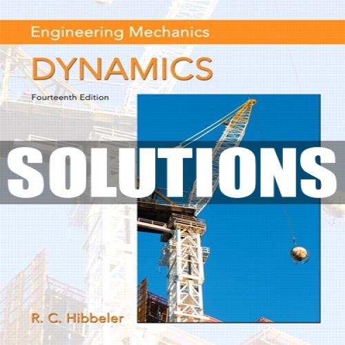  حل مسائل مکانیک مهندسی بخش دینامیک راسل هیبلر به صورت PDF و به زبان انگلیسی در 1272 صفحه