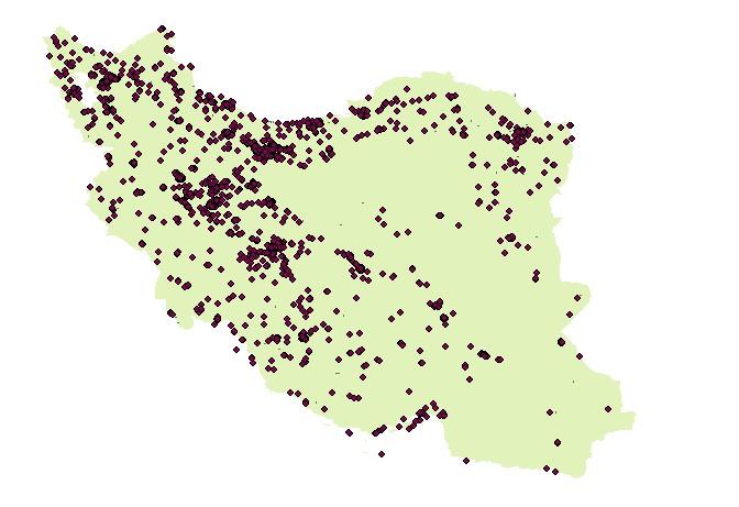 دانلود نقشه شهرهای استان کردستان