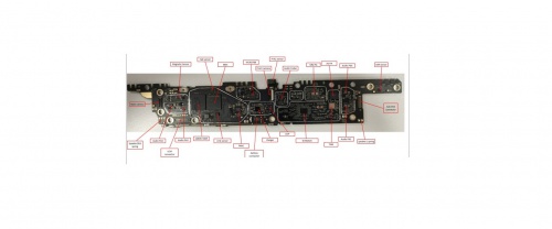  شماتیک تبلت سامسونگ T505جهت استفاده در رفع عیوب سخت افزاری نمایش برد معرفی قطعات روی برد