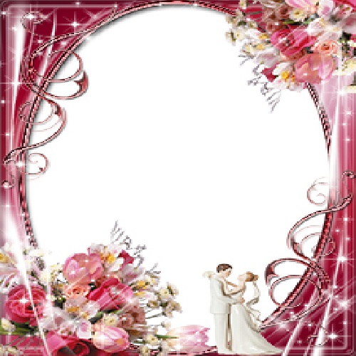  طرح لایه باز قاب عکس و فریم برای فتوشاپ با موضوع گل عروسی