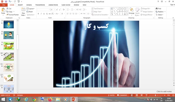 اسلاید آموزشی پاورپوینت پودمان کسب و کار درس کار و فناوری پایه هفتم