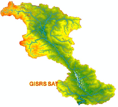  نقشه های GIS حوزه  آبخیز رودخانه زاب استان آذربایجان غربی
