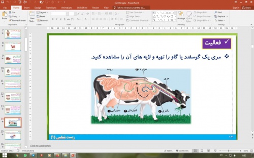 دانلود پاورپوینت فصل 2 زیست شناسی دهم تجربی: (گوارش و جذب مواد)