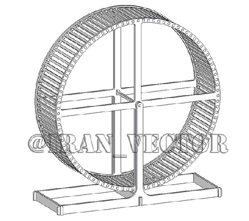  دانلود الگوهای برش چرخ بازی همستر - طرح وکتور