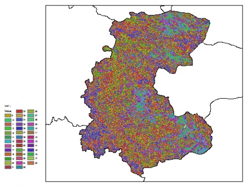  نقشه ظرفیت تبادلی کاتیون خاک در عمق 15 سانتیمتری استان مركزي
