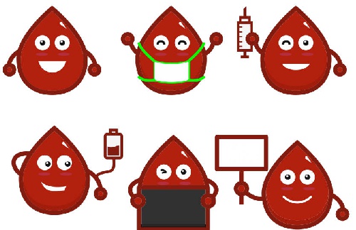  وکتور خون-وکتور قطره خون-استیکر خون-وکتور ایموژی-وکتور شکلک-فایل کورل