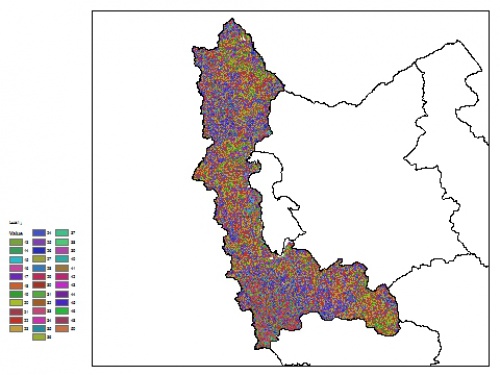  نقشه ظرفیت تبادلی کاتیون خاک در عمق 15 سانتیمتری استان آذربايجان غربي