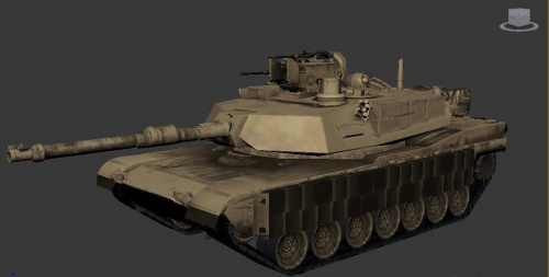 مدل سه بعدی تانک M1A2