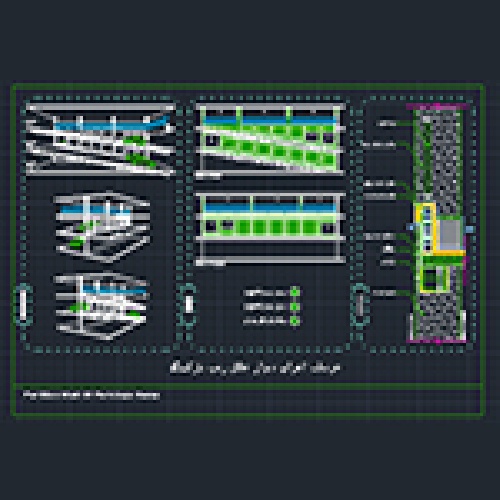  دیتیل اجرایی دیوار جداکننده رمپ و پارکینگ