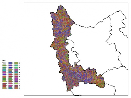  نقشه ظرفیت تبادلی کاتیون خاک در عمق 30 سانتیمتری استان آذربايجان غربي
