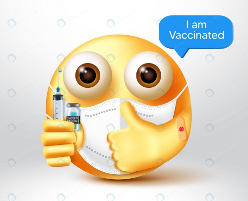  ایموجی با ماسک و واکسن کووید