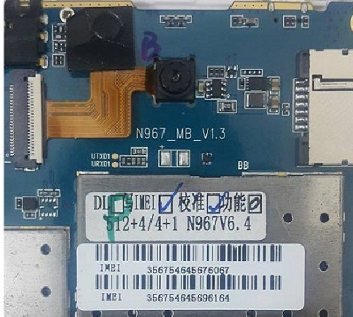  فایل فلش N967-MB-V1.3 با پردازنده MT6572 تست شده و بدون مشکل