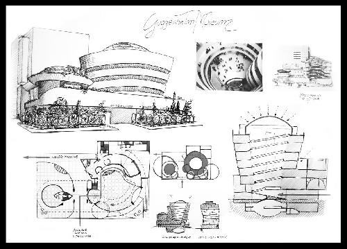  سه بعدی و پلانهای موزه گوگنهایم نیویورک