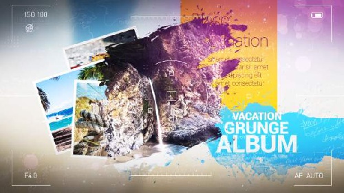  دانلود پروژه افترافکت : Vacation Grunge Album 