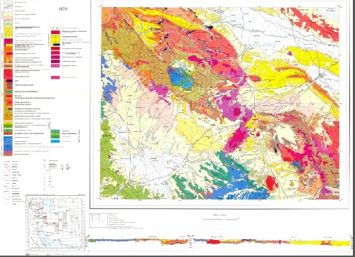  دانلود نقشه زمین شناسی منطقه قم در قالب فایل PDF