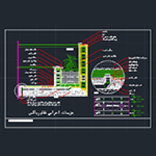  دیتیل اجرایی ساخت و زه کشی فلاورباکس یا باغچه