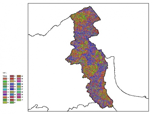  نقشه ظرفیت تبادلی کاتیون خاک در عمق 60 سانتیمتری استان اردبيل