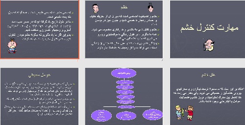   پاورپوينت با عنوان مهارت كنترل خشم