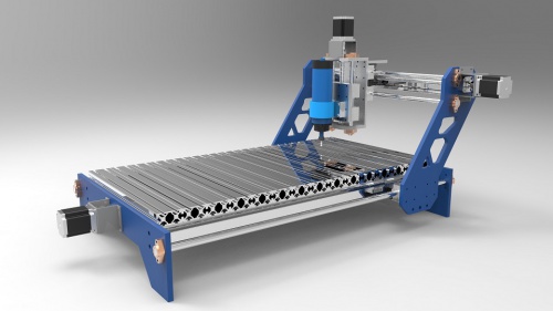  طراحی کامل دستگاه CNC سه محور در نرم افزار Autodesk Inventor