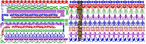  وکتور کناره-حاشیه-ابزار طراحی متن-قاب-بیش از 20طرح-فایل کورل