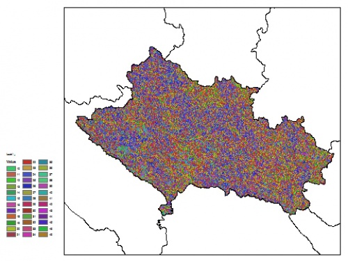  نقشه ظرفیت تبادلی کاتیون خاک در عمق صفر سانتیمتری استان لرستان