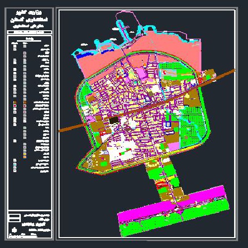  طرح جامع شهر بندرگز به صورت word به همراه نقشه های اتوکدی