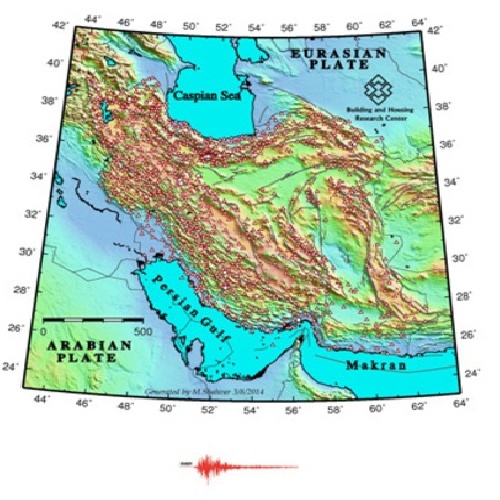  کلیه رکوردهای زلزله ثبت شده در ایران