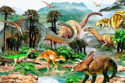  پاورپوینت کامل و جامع با عنوان بررسی دایناسورها در 61 اسلاید