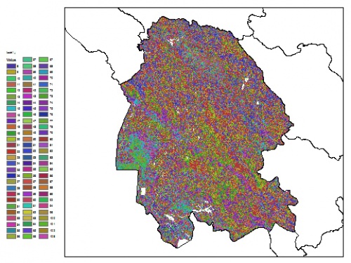  نقشه ظرفیت تبادلی کاتیون خاک در عمق 60 سانتیمتری استان خوزستان
