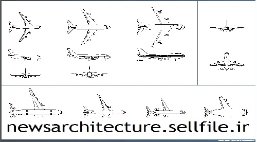  بلوک اتوکد هواپیما 