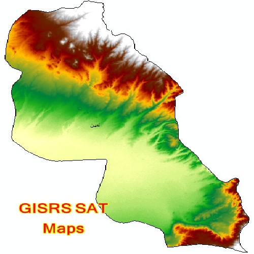  دانلود مدل رقومی ارتفاع (DEM) 12.5 متری شهرستان نمین استان اردبیل
