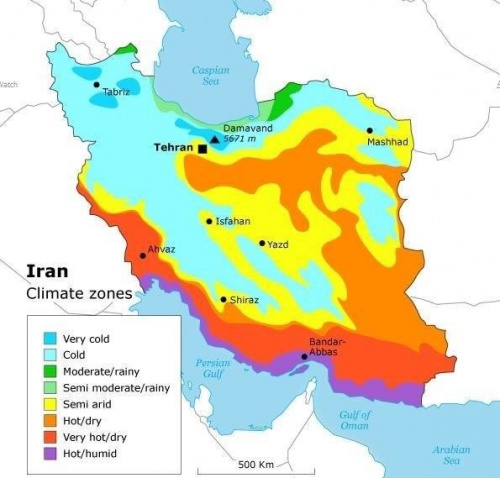  پاورپوینت کامل و جامع با عنوان نواحی آب و هوایی ایران در 50 اسلاید