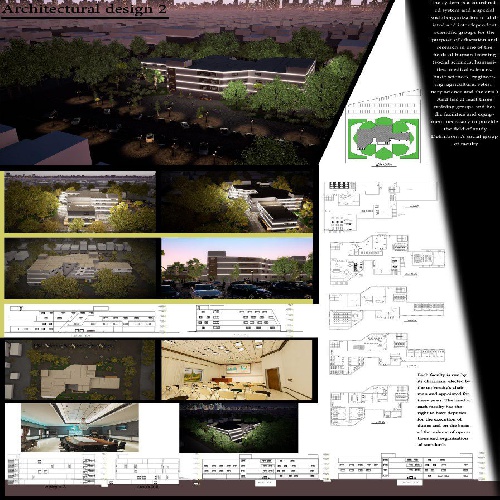  پروژه دانشکده  اتوکد و رویت دوبعدی و سه بعدی