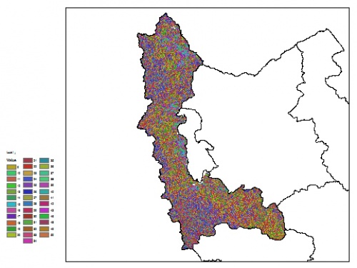  نقشه ظرفیت تبادلی کاتیون خاک در عمق صفر سانتیمتری استان آذربايجان غربي