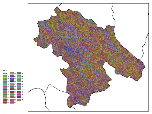  نقشه ظرفیت تبادلی کاتیون خاک در عمق 30 سانتیمتری استان كهكيلويه و بويراحمد