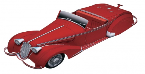  فایل دانلودی ماکت اتومبیل کلاسیک  Alfa Romeo 