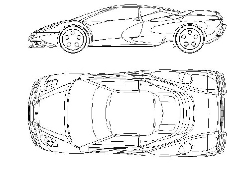  بلوک و فایل اتوکد - خودرو لامبورگینی کانتو  1991 - Lamborghini Canto 