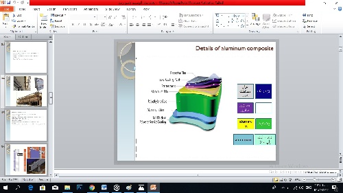  تحقیق معماری با موضوع نمای آلومینیم کامپوزیت با فرمت پاور پوینت (ppt.)