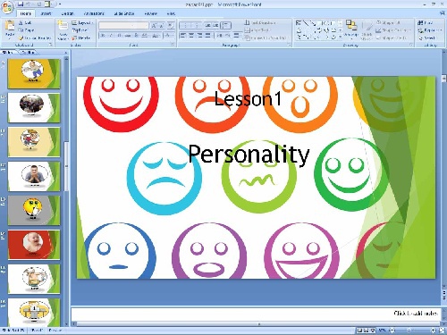   پاورپوینت درس اول زبان انگلیسی پایه نهم Talking about Personality