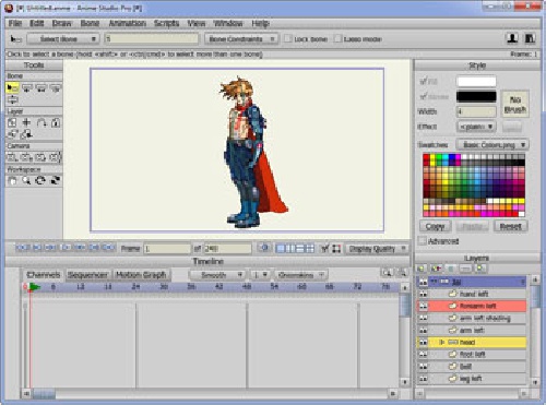  آموزش ساخت انیمیشن در برنامه Anime Studio