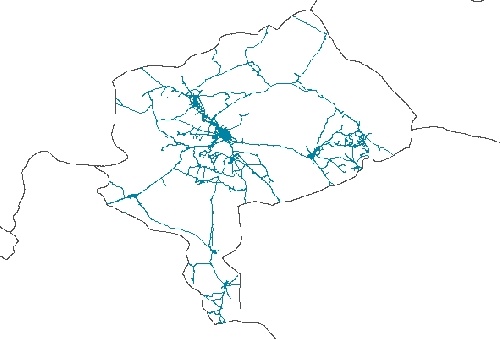  نقشه GIS راههای استان یزد با آخرین تغییرات سال 96در فرمت Shapefile 